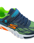 Skechers Scarpa da ginnastica da ragazzo con luci Lights Flex Glow Elite Vorlo 400137L/NVMT blu