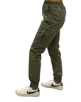 Hangar93 Pantalone militare in cotone con 1 tasca laterale Z2641J MIL02 verde army