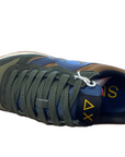 Sun68 sneakers da uomo Jaki Bicolor Z42114 9374 volpe-militare scuro