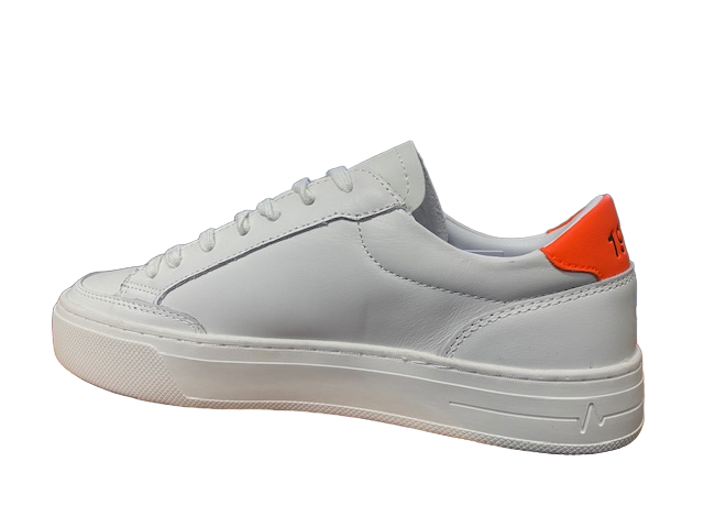 Sun68 Sneakers da uomo Skate Z42125 0164 bianco-arancio fluo