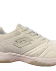 Lotto scarpa da tennis da donna Court Logo AMF XIX 217495 1VQ bianco argento