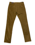 Trez Pantalone elasticizzato da uomo in velluto a coste piccole Prot-Cord T M45732 307 light brown