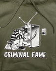 C1RCA Felpa con cappuccio Criminal Hood MHO154 military green