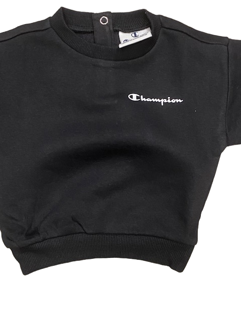 Champion Tuta infant felpa girocollo pantalone con polsino 4404504 KK001 nbk nera