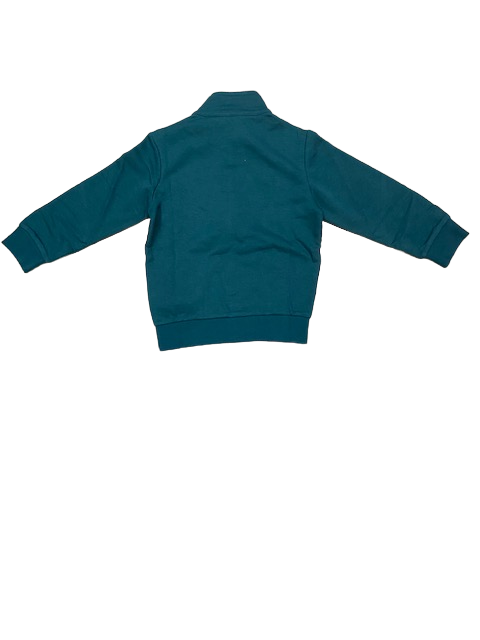 Champion Tuta da ragazzo in cotone garzato giacca con cerniera intera e pantalone con polsino 306180 GS549 TEL/NBLK