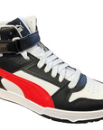 Puma scarpa Sneakers Alta da uomo RBD Game 385839 05 bianco-rosso-nero