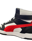 Puma scarpa Sneakers Alta da uomo RBD Game 385839 05 bianco-rosso-nero