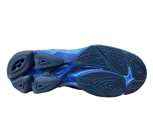 Mizuno scarpa da pallavolo da uomo Wave Lightning Z7 Mid V1GA225021 blu-bianco