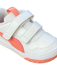 Puma sneakers da bambino con strappi Multiflex SL V Infant 380741 12 white-carnation pink