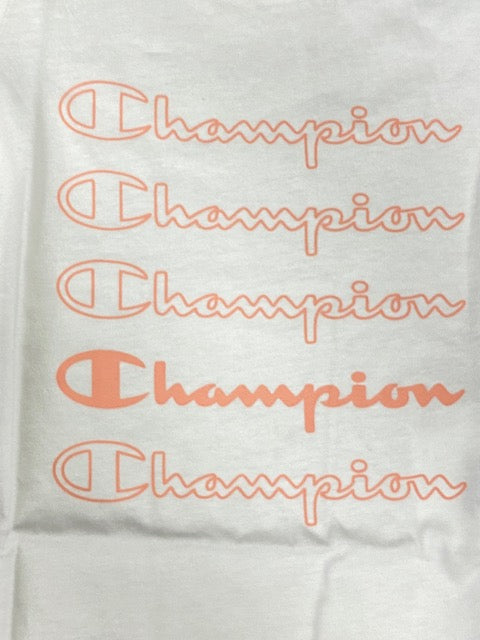 Champion maglietta maniche corte da bambina 404389 WW001 WHT bianco