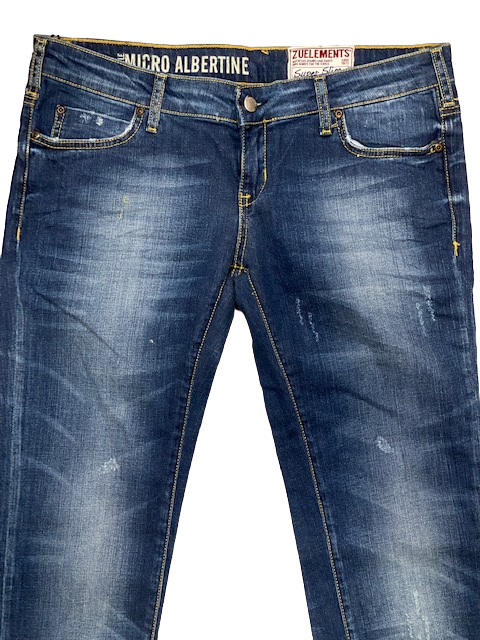 Zu Element pantalone Jeans da donna Z170108065669J Q001 8 blu slavato