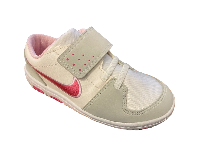 Nike scarpa sneakers da bambina Peanut 3 525039 100 bianco rosa