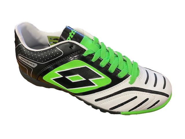 Lotto scarpa da calcetto uomo stadio TF r5765 white/black/green