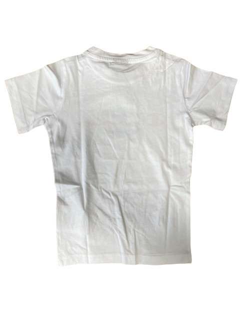 Champion T-shirt da ragazzo manica corta Legacy Graphic 306307 WW001 WHT bianco