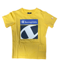Champion T-shirt da ragazzo manica corta Legacy Graphic 306308 YS043 MIY giallo