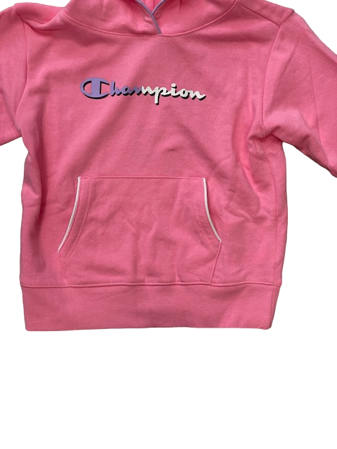 Champion felpa con cappuccio da ragazza Legacy C-Color Powerblend 404664 PS074 rosa