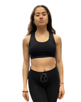 Champion bi-pack Top sportivo seamless Legacy Bra U13489 PF014 1top nero e 1top arancio