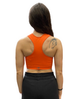 Champion bi-pack Top sportivo seamless Legacy Bra U13489 PF014 1top nero e 1top arancio