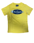 Champion completino da ragazzo Legacy Graphic T-shirt + Bermuda 306314 YS043 MIY giallo-blu