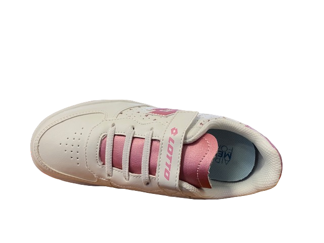 Lotto scarpa da ginnastica da bambina Venus 1 AMF STR CL S 219415 AFS white cashmere ros