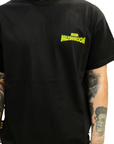 Mushroom T-shirt da uomo manica corta in cotone 12007-01 nero