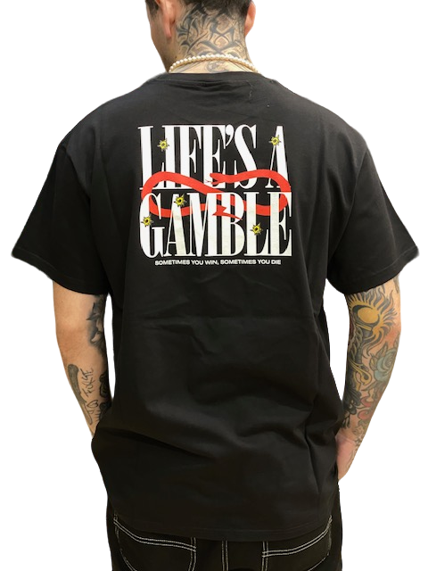 Propaganda maglietta manica corta da uomo Roulette 23SSPRTS639 nero