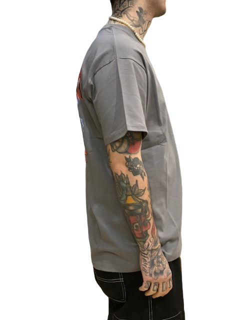 Propaganda maglietta manica corta da uomo Triangle Gorilla PRTS713-40 grigio