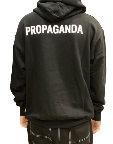 Propaganda felpa a maniche lunghe con cappuccio Logo Hoodie 23SSPRFE118 nero