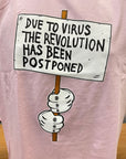 C1RCA T-shirt Revolution da uomo manica corta MTS139 pink