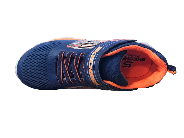 Skechers sneakers da bambino Tremblers 90581L NVOR blu arancione