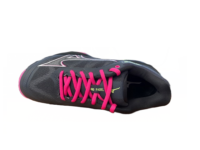 Mizuno Wave Exceed Light Padel scarpa da padel 61GB222307 ebony-pink-neo lime