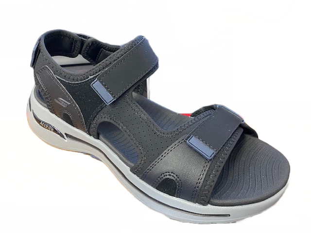 Skechers sandalo da uomo Go Walk Arch Fit Sandal Mission 229021/BKNV black-navy