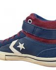 Converse scarpa sneakers da ragazzi in pelle Pro Blaze 658876C blu