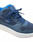 Champion scarpa sneakers da ragazzo in tela Mid Cut Rebound S30813 S17 2192 blu
