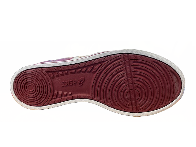 Asics scarpa sneakers per ragazzi Aaron C5B4Y 2501 bordeaux-bianco