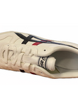 Asics scarpa sneakers da ragazzi Aaron C9P0Y 0191 bianco-nero-rosso