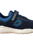 Lotto scarpa da ginnastica con laccio elastico e strappo Spacelite AMF II Jr 218207 8EW dress blue-vallarta blue