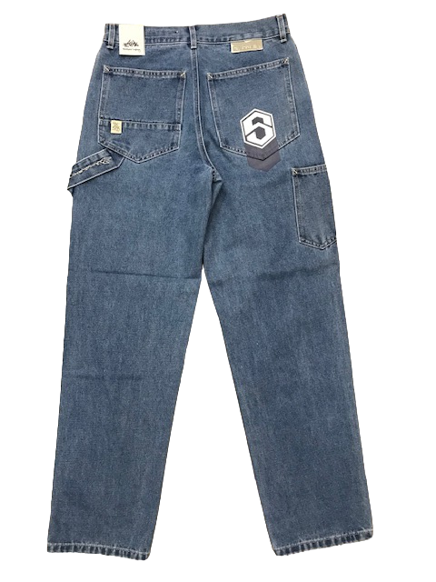 The Blue Skin Pantalone Jeans Baggy Slim Workwear Command-B DNMB-66A denim