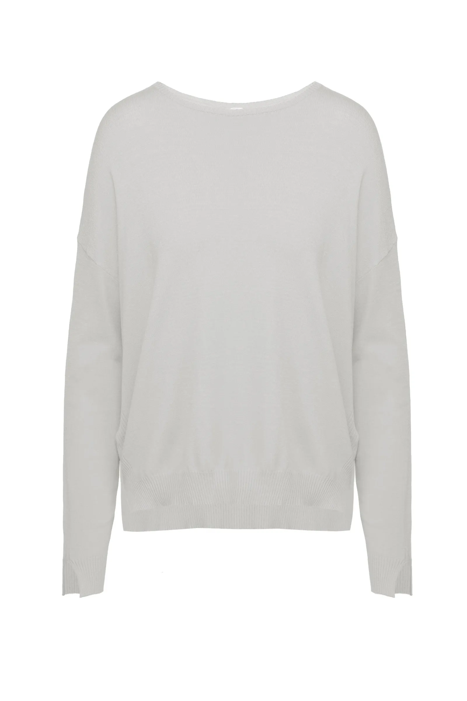 Bomboogie maglia da donna Boatneck Sweater Whit Splits MW7872TTVE01 off white