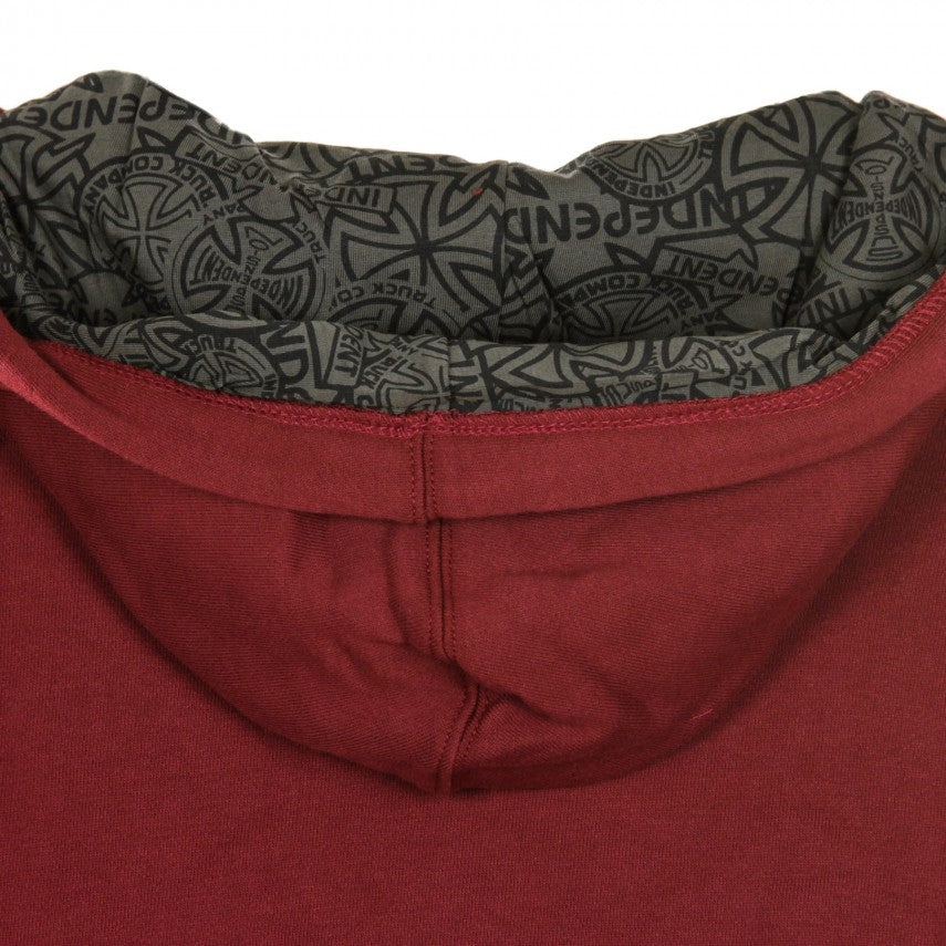 Independent felpa con cappuccio da uomo Array INA-HDY-417 bordeaux