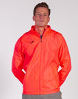 Joma giacca antipioggia Rain Jacket Iris 100087.040 orange fluor