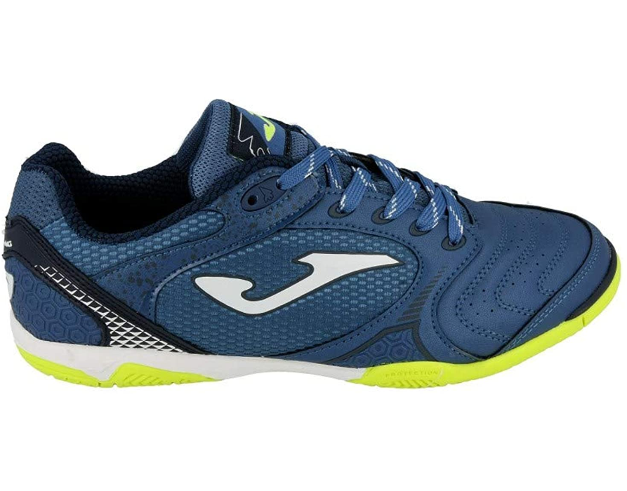 Scarpe da calcetto indoor Joma Dribling 805 DRIW.805.IN colore blu per uomo con suola non-marking