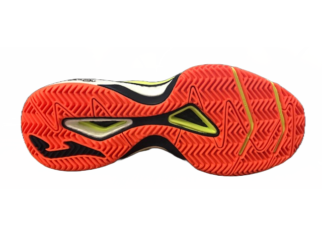 Scarpe da Padel Joma T.Slam Men 2204 TSLAMS2204P blu-limone - dettaglio suola con grip per massima trazione