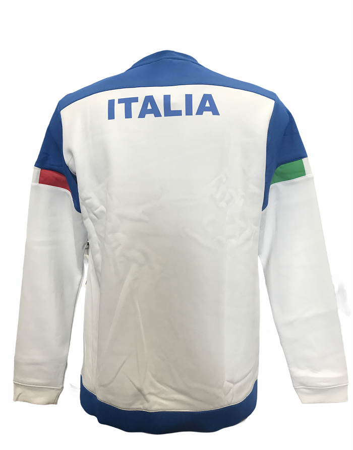 Joma felpa girocollo Sweatshirt Federazione Tennis Italy FIT101840207 bianco