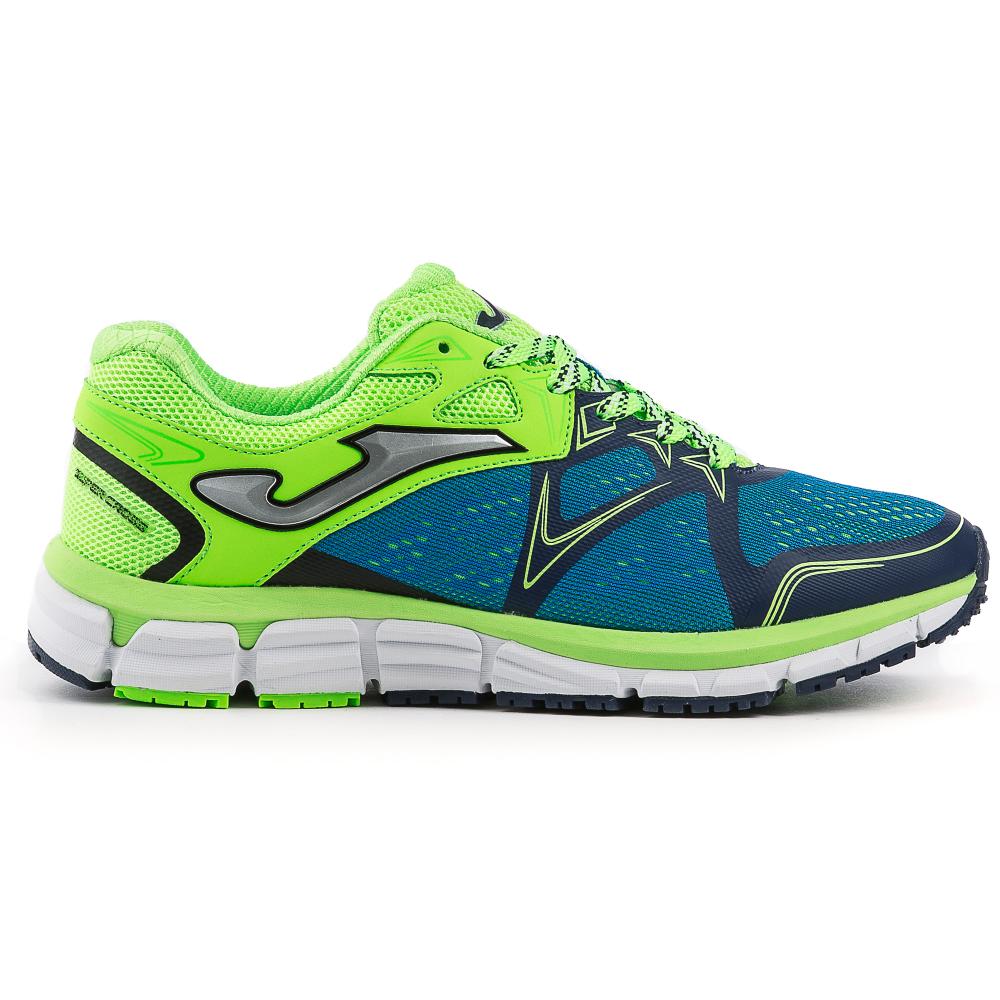 Joma scarpa da corsa da uomo Super Cross 605 R.SCROSW-605 azzurro giallo limone