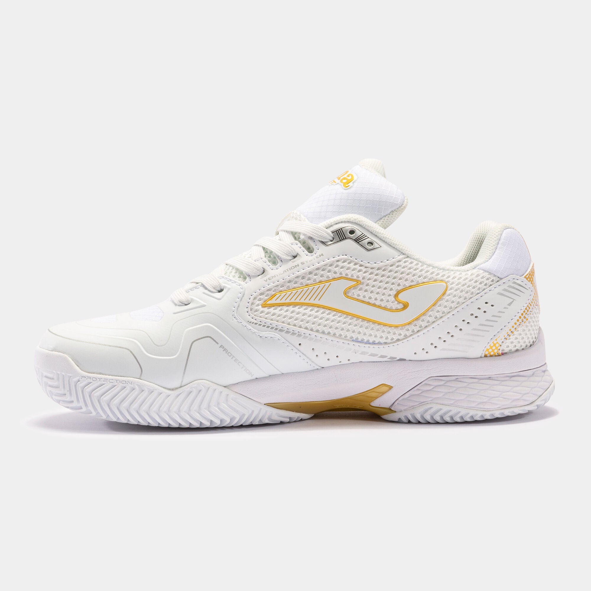 Joma scarpa da tennis da donna Set 2202 bianco-oro fro