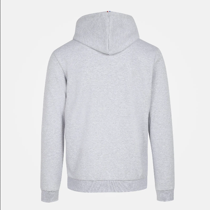 Le Coq Sportif Felpa da uomo con cappuccio ESS N°1 M 2210364 grigio melange3