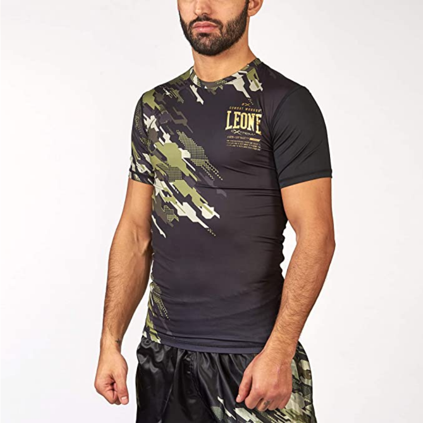 Leone T-shirt Camo a compressione ABX15