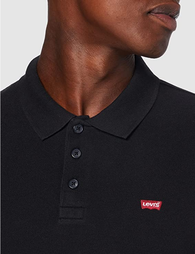 Levi's Polo manica corta da uomo Housemark 358830007 nero 2