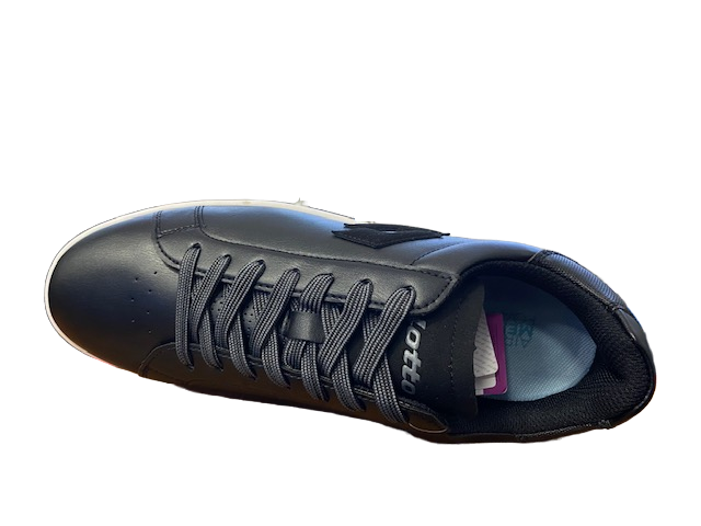 Sneakers basse Lotto 1973 AMF EVO VII nere da uomo con logo laterale e suola ammortizzata
